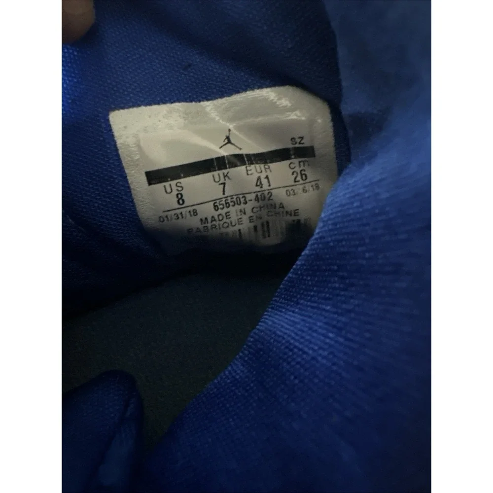 Rare Air Jordan Future Gym Blue‎ White Size 8 2014 Release - Great Condition